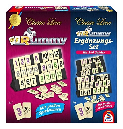 Schmidt Spiele 49289 - Rummy mit Ergänzungs-Set für 5+6 Spieler von Schmidt Spiele
