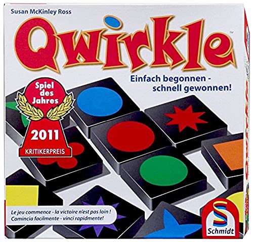 Schmidt Spiele 49311 Qwirkle, Spiel des Jahres 2011, Familienspiel, FFP Artikel von Schmidt Spiele