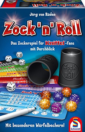 Schmidt Spiele 49320 Zock'n'Roll, mit Würfel, Block, Stifte, Würfelbecher von Schmidt Spiele