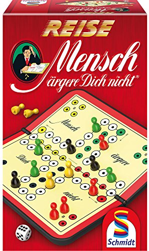 Schmidt Spiele 49324 Reise Mensch ärgere Dich Nicht, Spiel und Puzzle, rot von Schmidt Spiele
