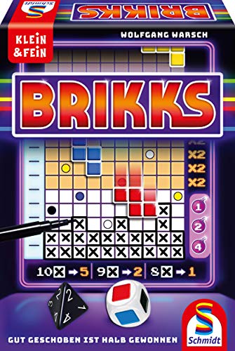 Schmidt Spiele 49346 Brikks, Würfelspiel aus der Serie Klein & Fein, bunt von Schmidt Spiele