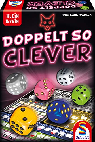 Schmidt Spiele 49357 Doppelt so clever, Würfelspiel aus der Serie Klein & Fein, bunt von Schmidt Spiele