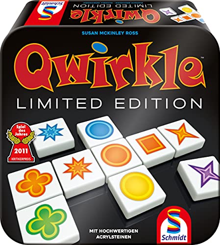 Schmidt Spiele 49396 Qwirkle Limited Edition, Spiel des Jahres 2011, Familienspiel, bunt von Schmidt Spiele