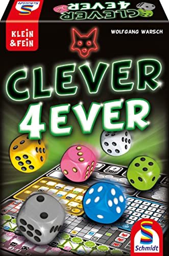 Schmidt Spiele 49424 Clever 4-Ever, Klein und Fein Serie, Würfelspiel, bunt von Schmidt Spiele