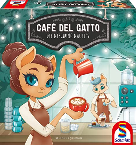 Schmidt Spiele 49430 Café del Gatto, Familienspiel, Party und Actionspiel, Normal von Schmidt Spiele