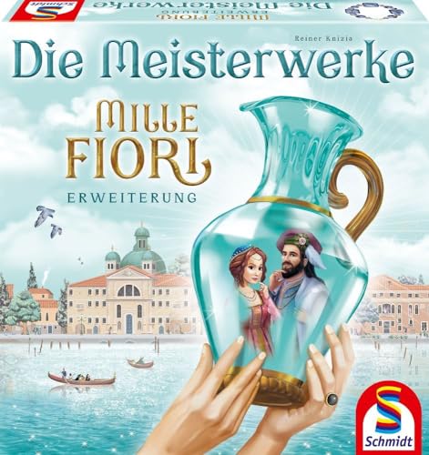 Schmidt Spiele 49435 Mille Fiori, Die Meisterwerke, 1. Erweiterung, Strategiespiel von Schmidt Spiele