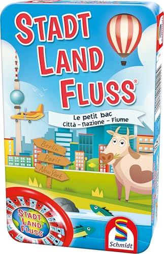 Schmidt Spiele 51212 Stadt, Land Fluss, Reisespiel von Schmidt Spiele