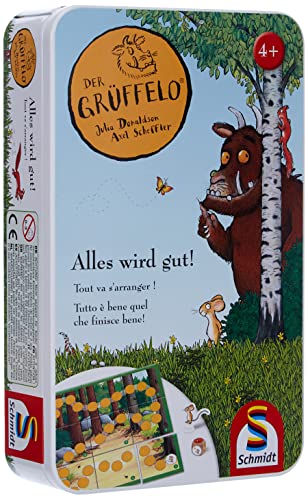 Schmidt Spiele 51276 Gruffalo Der Grüffelo, Alles Wird gut, Bring Mich mit Spiel in der Metalldose, Bunt von Schmidt Spiele