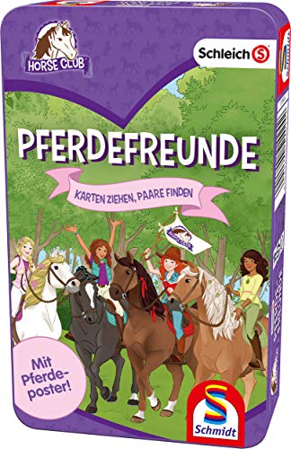 Schmidt Spiele 51424 Pferdefreunde, Kartenspiel in der Metalldose, Schleich Horse Club, bunt Schmidt Spiele 51424 Pferdefreunde, Kartenspiel in der Metalldose, Schleich Horse Club, bunt von Schmidt