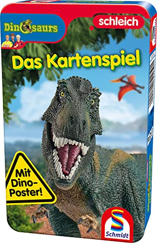 Schmidt Spiele 51450, Dinosaurs, Reisespiel, Bring Mich mit Spiel in der Metalldose, bunt von Schmidt Spiele