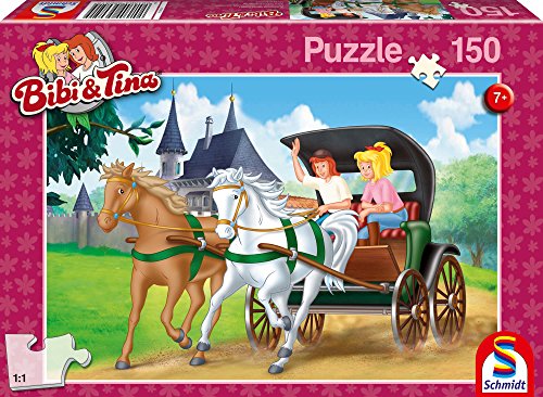 Schmidt Spiele 56051 Bibi und Tina, Kutschfahrt, 150 Teile Kinderpuzzle von Schmidt Spiele