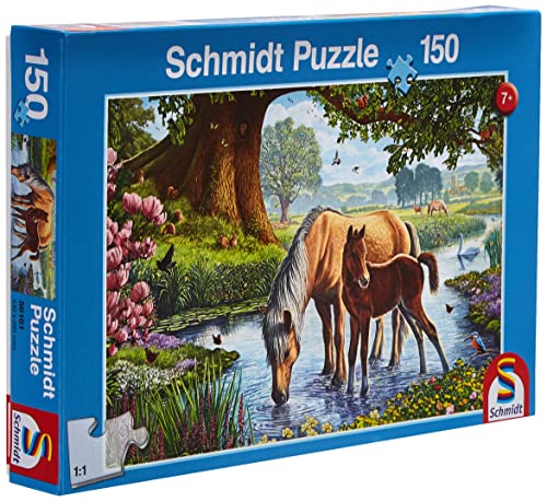 Schmidt Spiele 56161 Pferde am Bach, 150 Teile Kinderpuzzle Schmidt Spiele 56161 Pferde am Bach, 150 Teile Kinderpuzzle von Schmidt