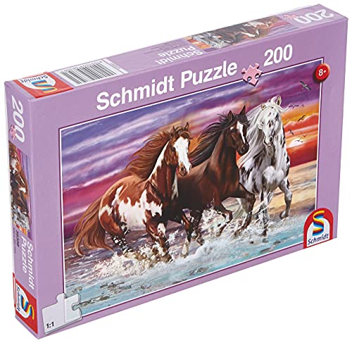 Schmidt Spiele 56356 Horse Wildes Pferde-Trio, Kinderpuzzle, 200 Teile, Bunt von Schmidt Spiele