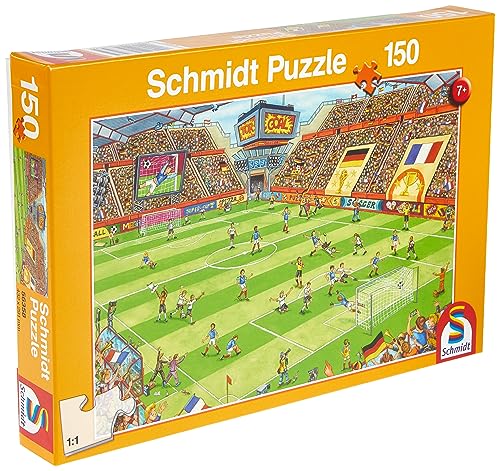 Schmidt Spiele 56358 Football Finale im Fußballstadion, Kinderpuzzle, 150 Teile, Bunt von Schmidt Spiele