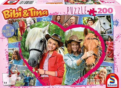 Schmidt Spiele 56365 Bibi Blocksberg/Bibi & Tina, Pferdefreundschaft, 200 Teile Kinderpuzzle zur TV Serie, Bunt von Schmidt Spiele