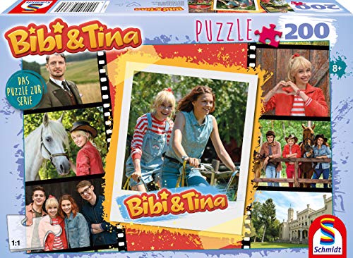 Schmidt Spiele 56366 Bibi und Tina, Jetzt in Serie, 200 Teile Kinderpuzzle, Bunt von Schmidt Spiele