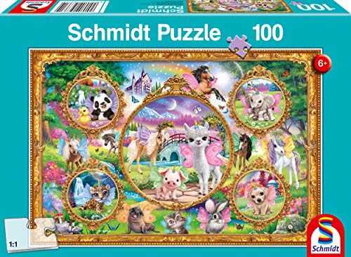 Schmidt Spiele 56371 Animal Club, Einhorn-Tierwelt, 100 Teile Kinderpuzzle, Bunt Schmidt Spiele 56371 Animal Club, Einhorn-Tierwelt, 100 Teile Kinderpuzzle, Bunt von Schmidt