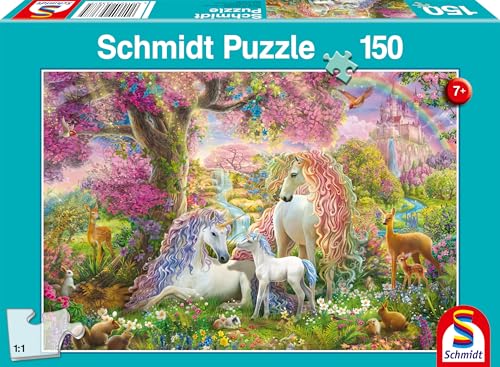 Schmidt Spiele 56387 Einhornfamilie im Blütenwald, 150 Teile Kinderpuzzle Schmidt Spiele 56387 Einhornfamilie im Blütenwald, 150 Teile Kinderpuzzle von Schmidt