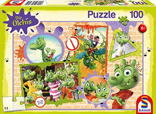 Schmidt Spiele 56391 Die Olchis, Olchige Freunde, 100 Teile Kinderpuzzle, Bunt von Schmidt Spiele