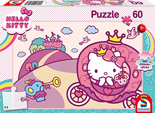 Schmidt Spiele 56407 Hello, Glitzerpuzzle, Prinzessin Kitty, 60 Teile Kinderpuzzle, bunt Schmidt Spiele 56407 Hello, Glitzerpuzzle, Prinzessin Kitty, 60 Teile Kinderpuzzle, bunt von Schmidt