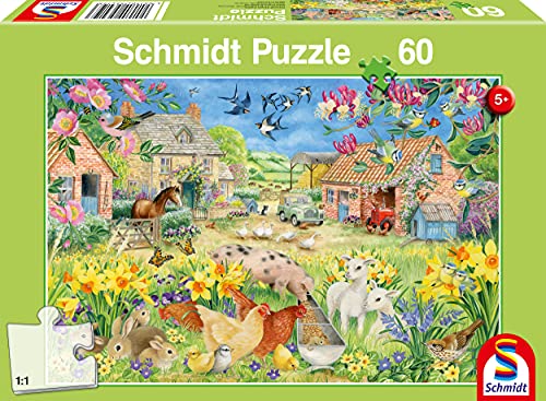Schmidt Spiele 56419 Mein Kleiner Bauernhof, 60 Teile Kinderpuzzle, bunt von Schmidt Spiele