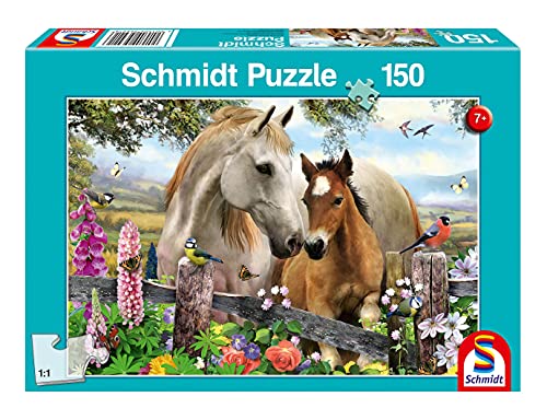 Schmidt Spiele 56421 Stute und Fohlen, 150 Teile Kinderpuzzle, bunt von Schmidt Spiele