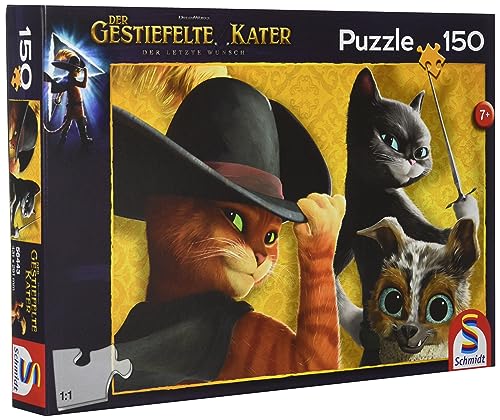 Schmidt Spiele Cat 56443 Der Gestiefelte Kater und Seine Freunde, 150 Teile Kinderpuzzle von Schmidt Spiele