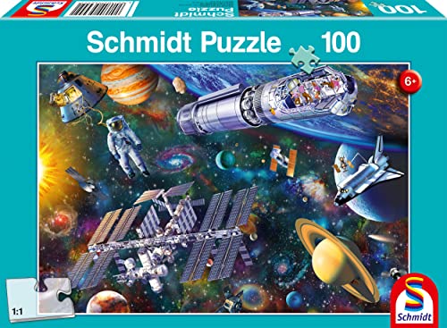 Schmidt Spiele 56455 Weltraumspaß, 100 Teile Kinderpuzzle, Normal von Schmidt Spiele