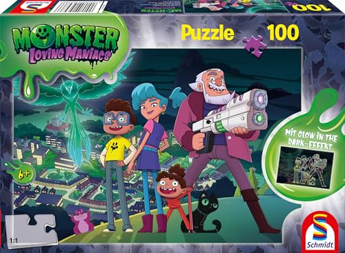 Schmidt Spiele 56476 Monster Loving Maniacs, Nacht über Gruselbruch, 100 Teile Kinderpuzzle, bunt von Schmidt Spiele