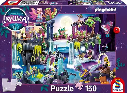 Schmidt Spiele 56481 Playmobil, Ayuma, Die mystischen Abenteuer, 150 Teile Kinderpuzzle von Schmidt Spiele