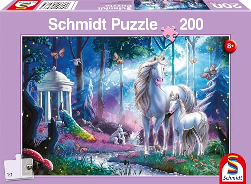 Schmidt Spiele 56486 Einhornstute mit Fohlen, 200 Teile Kinderpuzzle, bunt von Schmidt Spiele