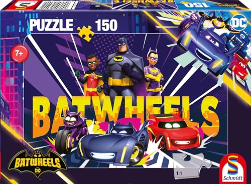 Schmidt Spiele 56490 Batwheels, Ready to Roll – Bereit für das Abenteuer, 150 Teile Kinderpuzzle, bunt von Schmidt Spiele