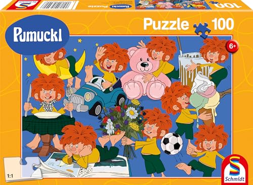 Schmidt Spiele 56492 Spaß mit Pumuckl, 100 Teile Kinderpuzzle, bunt von Schmidt Spiele