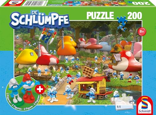 Schmidt Spiele 56525 Die Schlümpfe, In Schlumpfhausen, 200 Teile Kinderpuzzle, inklusive 2 Figuren Schmidt Spiele 56525 Die Schlümpfe, In Schlumpfhausen, 200 Teile Kinderpuzzle, inklusive 2 Figuren von Schmidt