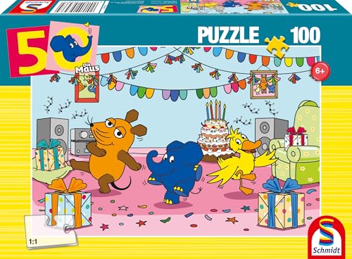Schmidt Spiele 56537 Die Maus, Elefantastische Party, 100 Teile Kinderpuzzle Schmidt Spiele 56537 Die Maus, Elefantastische Party, 100 Teile Kinderpuzzle von Schmidt