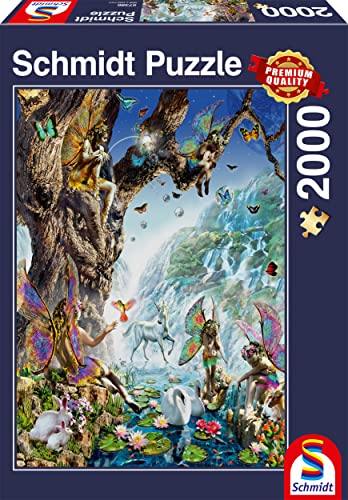 Schmidt Spiele 57386 Im Tal der Wasserfeen, 2000 Teile Puzzle, Mehrfarbig von Schmidt Spiele