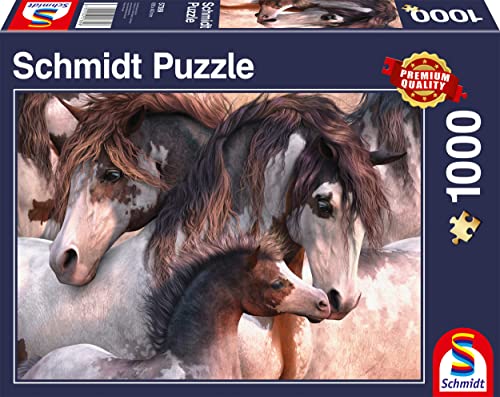 Schmidt Spiele 57389 Pinto-Herde, 1000 Teile Puzzle, Normal von Schmidt Spiele