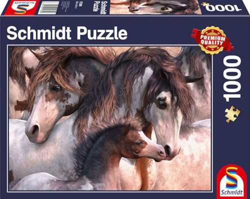 Schmidt Spiele 57389 Pinto-Herde, 1000 Teile Puzzle, Normal von Schmidt Spiele