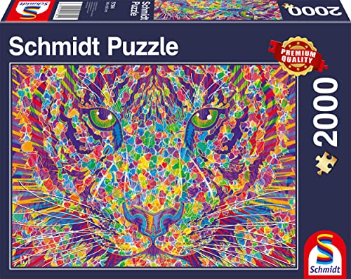 Schmidt Spiele 57394 Wild at Heart, Tiger, 2000 Teile Puzzle, Normal von Schmidt Spiele