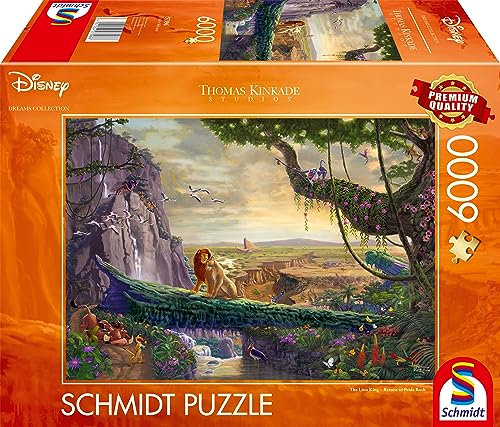 Schmidt Spiele 57396 Thomas Kinkade, Disney, The Lion King, Return to Pride Rock, 6000 Teile Puzzle Schmidt Spiele 57396 Thomas Kinkade, Disney, The Lion King, Return to Pride Rock, 6000 Teile Puzzle von Schmidt