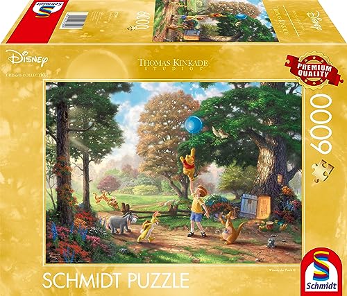 Schmidt Spiele 57399 Thomas Kinkade, Disney, Winnie The Pooh II, 6000 Teile Puzzle von Schmidt Spiele