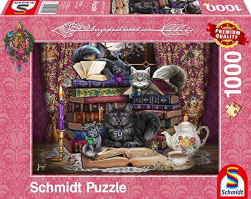 Schmidt Spiele 57534 Brigid Ashwood, Märchenstunde mit Katzen, 1000 Teile Puzzle, Normal von Schmidt Spiele