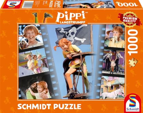 Schmidt Spiele 57573 Pippi Langstrumpf, Sei frech und wild und wunderbar, 1000 Teile Puzzle, Normal Schmidt Spiele 57573 Pippi Langstrumpf, Sei frech und wild und wunderbar, 1000 Teile Puzzle, Normal von Schmidt