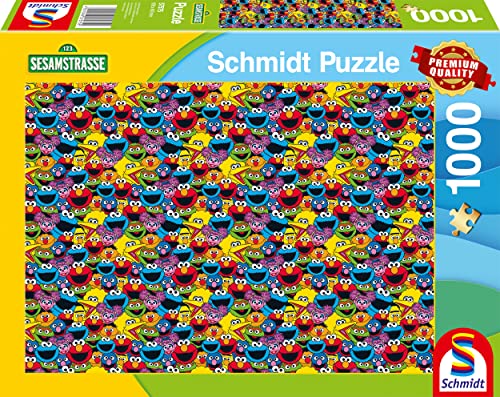 Schmidt Spiele 57575 Sesamstraße, Wer, wie, was, 1000 Teile Puzzle, Mehrfarbig, Normal von Schmidt Spiele
