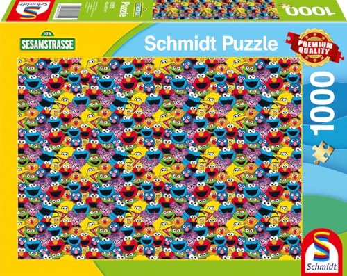 Schmidt Spiele 57575 Sesamstraße, Wer, wie, was, 1000 Teile Puzzle, Mehrfarbig, Normal von Schmidt Spiele