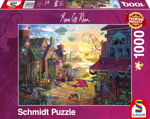 Schmidt Spiele 57584 Rose Cat Khan, Drachenpost, 1000 Teile Puzzle, Normal von Schmidt Spiele