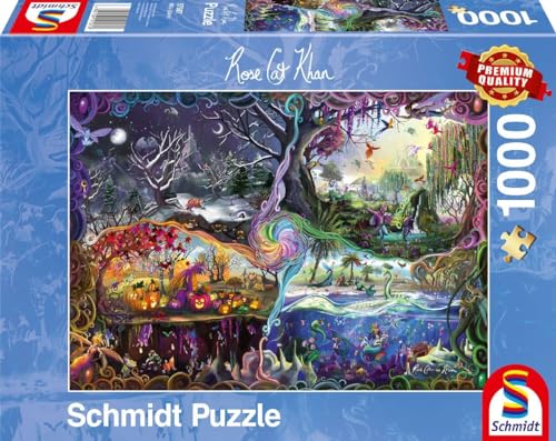 Schmidt Spiele 57587 Rose Cat Khan, Portal der Vier Reiche, 1000 Teile Puzzle, Mehrfarbig, Normal von Schmidt Spiele