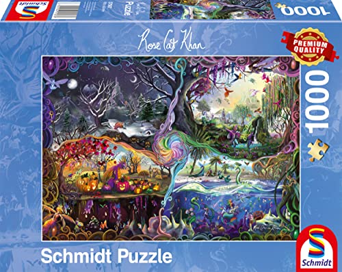 Schmidt Spiele 57587 Rose Cat Khan, Portal der Vier Reiche, 1000 Teile Puzzle, Mehrfarbig, Normal von Schmidt Spiele