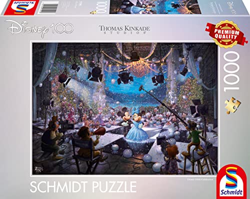 Schmidt Spiele 57595 Thomas Kinkade, Disney, 100 Jahre Sonderedition 1, Limited Edition, 1000 Teile Puzzle, Normal von Schmidt Spiele
