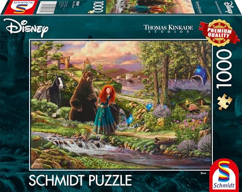 Schmidt Spiele 58039 Disney, Brave, Merida, Thomas Kinkade, 1000 Teile Puzzle, Mehrfarbig Schmidt Spiele 58039 Disney, Brave, Merida, Thomas Kinkade, 1000 Teile Puzzle, Mehrfarbig von Schmidt